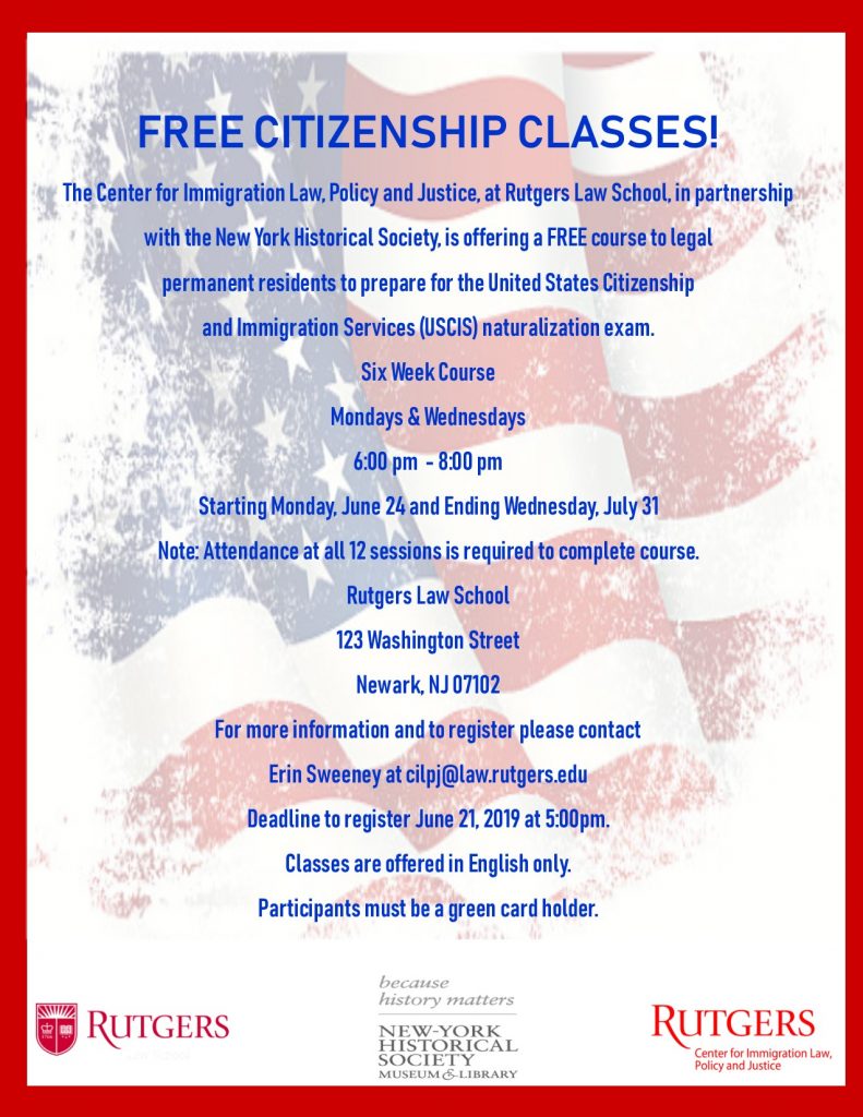 Free Citizenship Classes